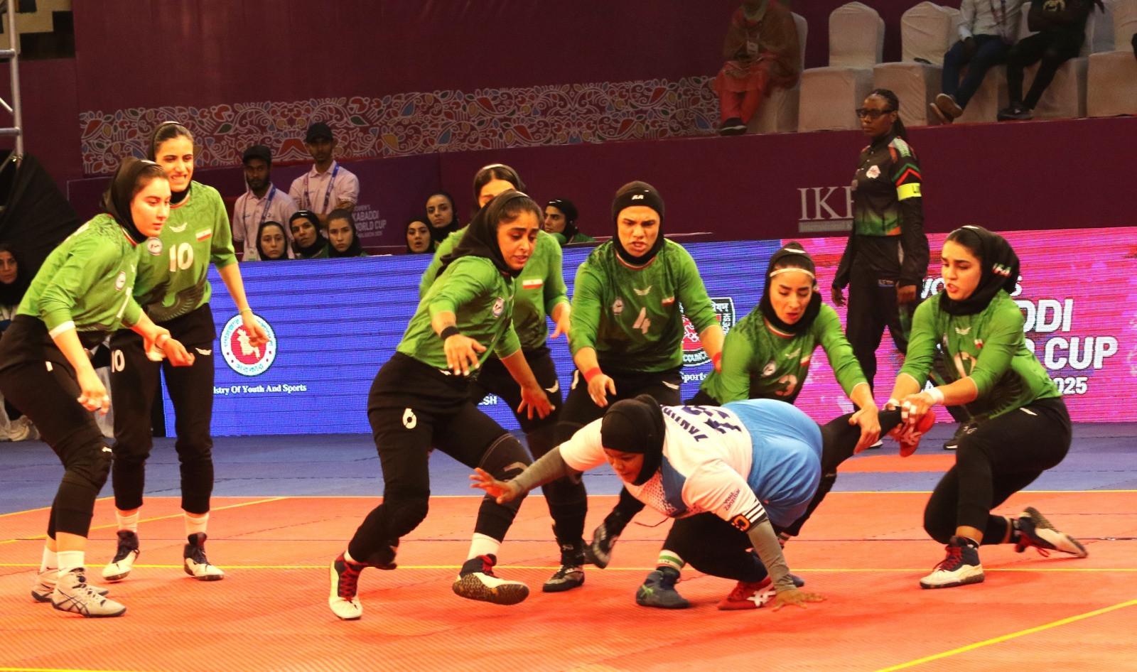 নারী কাবাডি বিশ্বকাপঃ টানা তৃতীয় জয় ইরানের